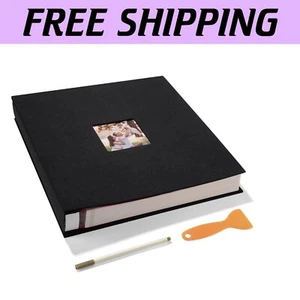 Luxury Self-Adhesive Memory Book: Holds 600 Photos - Scrapbook for All Occasions - Picture 1 of 9