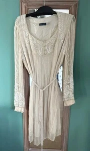 NEW Antik Batik 100% Silk Chiffon Dress… 1920’s Style - Picture 1 of 9