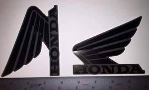 Honda Wings GREEN and black decals Rancher 420 Fourtrax Recon 250 105mm sticker - Picture 1 of 1