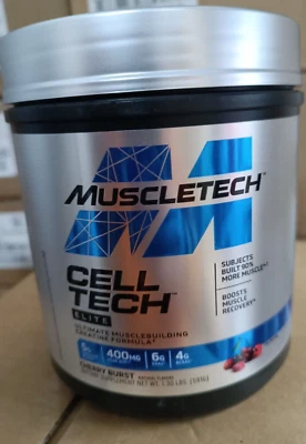 MuscleTech Cell-tech Elite 20 Portionen Celltech Kreatin mit BCAA & Elektrolyt