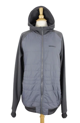 MERRELL SELECT WARM PRIMALOFT hooded Jacket womens XXL Gray quilted puffer - Image 1 of 4