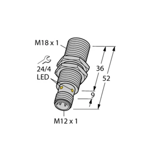Sensor inductivo TURCK Bi7-M18-AD4X-H1141 4414541 - Imagen 1 de 4