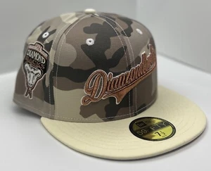 Diamondbacks Snake Script Grey Camo Inaugural Patch New Era 59fifty Size 7 1/2 - Picture 1 of 15