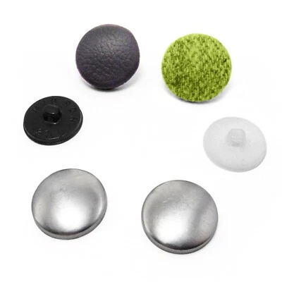 Button Blanks Cover Buttons in various size's plastic backs 10 to 37 mm wide - Image 1 of 3