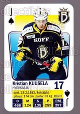 2011-12 Finnish SM LIIGA Playing Card #24 Kristian Kuusela