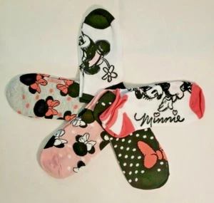 Disney 5 Pairs Women’s Juniors OSFM No Show Socks Minnie Mouse NWOT ~ Cute! - Picture 1 of 7