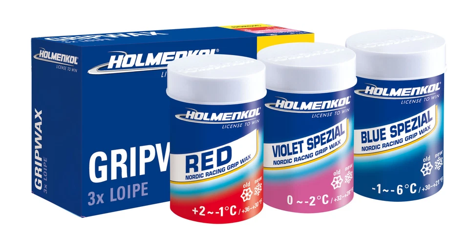 Holmenkol 3* Loipe Grip Wachs 3*45g