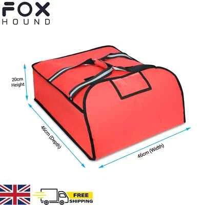 FOXHOUND Heavy Duty Pizza Delivery Bag Fully Insulated Waterproof Takeaway Heavy Duty Bag
