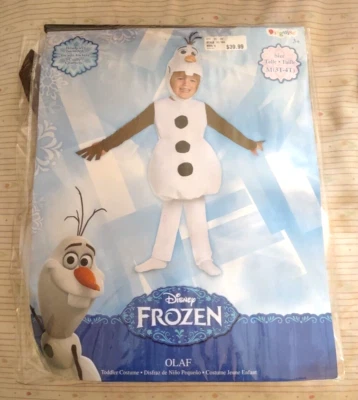 Disney Frozen Olaf Muñeco de Nieve Halloween Disfraz Juegos con disfraces 3T-4T Desde 2015 Foto 1 de 4