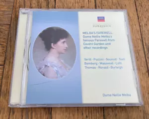MELBA'S FAREWELL by Dame Nellie Melba from Covent Garden CD (2017) Opera Verdi - Picture 1 of 3