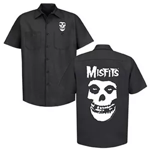 Misfits "Skull" doppelseitiges Arbeitshemd - S - 3X - Bild 1 von 2