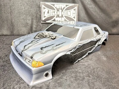 CUSTOM PAINTED RC DRAG BODY NO PREP LOSI 22S DR10 TRAXXAS SLASH MUSTANG FOX 0362 - Image 1 of 4
