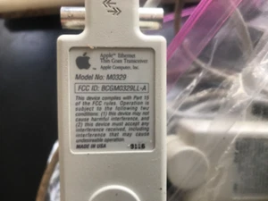 Vintage Apple M0329 Ethernet Thin Coax Transceiver ~ Old Stock - Picture 1 of 3