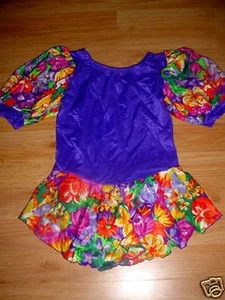 VINTAGE GIRLS ICE SKATE SKATING OUTFIT DRESS-L-10-12 - Picture 1 of 1