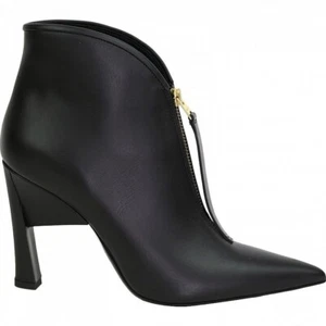 $ 950 Designer seltene Marni Damen Schwarz Leder High Heels Stiefeletten 9 - Bild 1 von 6