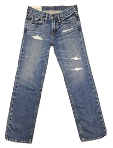 Abercrombie & Fitch Kids Boys Size 14 Classic Straight Jeans Distressed Youth - Picture 1 of 14