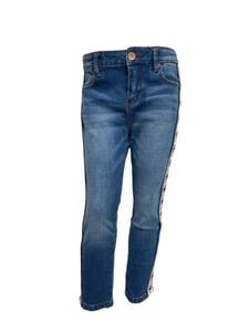 SCOTCH & SODA Girl's Blue Side Stripe Star Jeans #310 8 NWT - Picture 1 of 4