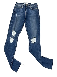 Frame Le High Skinny Mooreyard Women's Blue Denim Jeans Size 25 - Picture 1 of 8