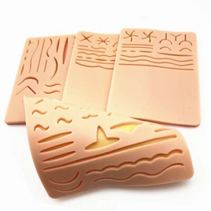 Silicone Skin Simulation Wounds Suture Practice Model Reusable Wounds Suture Pad - Picture 1 of 16