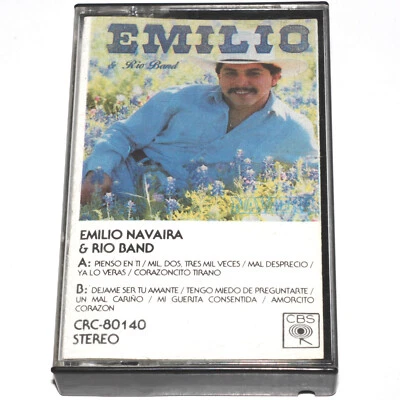 Emilio Navaira & Rio Band (Cassette Tape 1989) CRC-80140 PLAY TESTED - Image 1 of 4