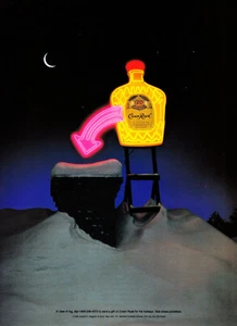 CROWN ROYAL WHISKY AD #9 RARE 1989 OOP - Picture 1 of 2