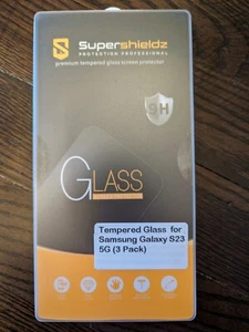 SuperShieldz Tempered Glass Screen Protector Samsung Galaxy S23 Pack Of 3 - Photo 1 sur 1