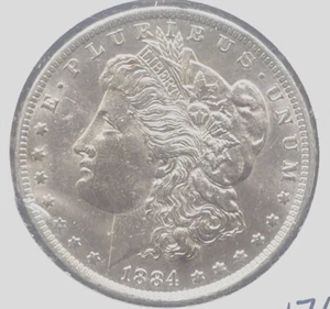 * 1884-O * GEM BU MS MORGAN SILVER DOLLAR - Picture 1 of 2