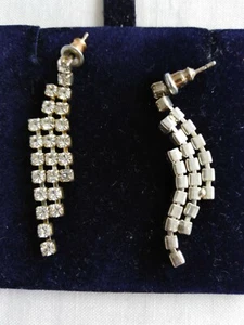 Pretty, sparkly earrings. Diamanté. Articulated. For Pierced Ears. - Picture 1 of 7