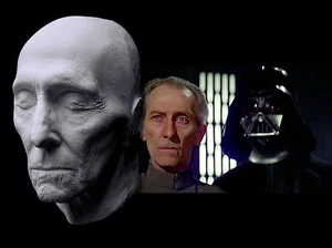 Máscara de Vida Peter Cushing Yeso Lifecast Busto Star Wars Doctor Who Hammer Horror - Imagen 1 de 10