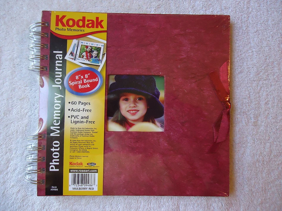 Kodak Photo Memory Journal 8 Book great for scrapbooking spiral 60 pages