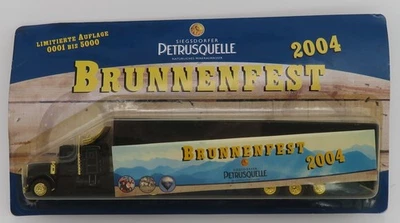 GRELL HO 1/87 Camion Truck Kenworth W900 Flat Top Sz Siegsdorfer Petrusquelle - Immagine 1 di 4