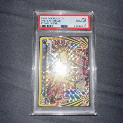 2016 Pokémon XY Steam Siege Yveltal BREAK #66 PSA  10 - Image 1 of 2