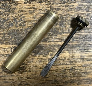 Original WW1 British Army SMLE Enfield Brass Oil Bottle - EFD Marked - Bild 1 von 3