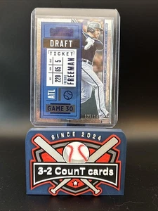 Boleto del draft azul Panini Contenders 2020 - Freddie Freeman #46/149 - Imagen 1 de 2