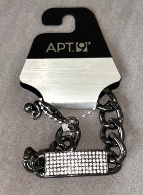 Apt. 9 Rhinestone Chain Bracelet New - Image 1 of 4