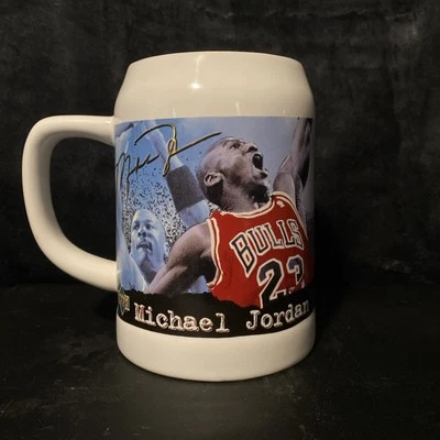 Michael Jordan Upper Deck Authentic Commemorative Tankard Mug with COA - Image 1 of 4