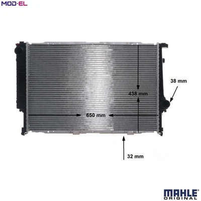 RADIATOR ENGINE COOLING CR 287 000S FOR BMW M60B30 3.0L M60B40 4.0L M62B44 4.4L - Image 1 of 4