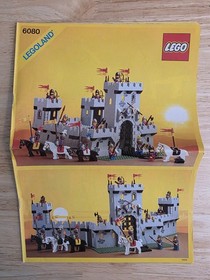 Lego KING'S CASTLE vintage 6080 ORIGINAL INSTRUCTION MANUAL 1984 Legoland Knight