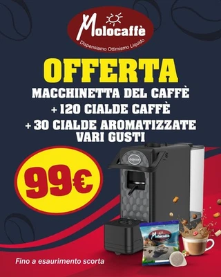 MACCHINA A CIALDE DIDIESSE KREMIA +120CIALDE MOLOCAFFE BLU7.8gr+30CIALDE AROMAT. - Immagine 1 di 3
