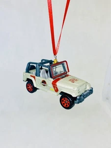 Nuovo JURASSIC PARK Mondo JEEP WRANGLER Parco Veicolo Natale Auto Ornamento Regalo - Foto 1 di 5