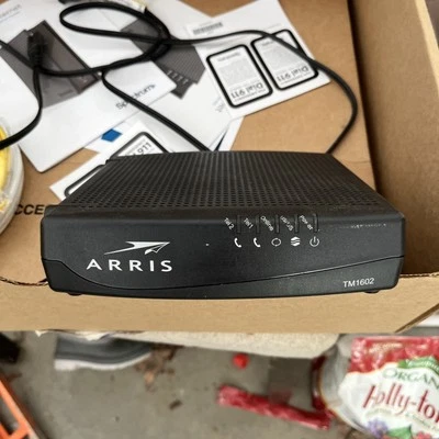 Arris TM1602A Docsis 3.0 Telephony Cable Modem  Spectrum Charter - Image 1 of 3