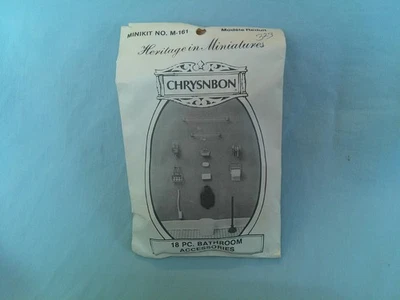 Винтажный миниатюрный Chrysnbon ванной аксессуары M-161 набор пластик и ванна вкладыш - Изображение 1 из 4