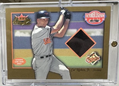 Cal Ripken Jr 2002 Fleer Fall Classic Legends Game Worn Jersey Relic /100 - Image 1 of 2