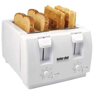 Better Chef Wide Slot 4-Slice Dual Control Toaster - Image 1 of 4