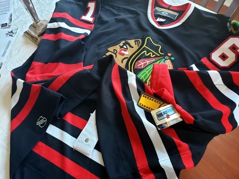 Signed Chicago Black Hawks Pro Jersey Koho 56 Michel Goulet personal collection Cover