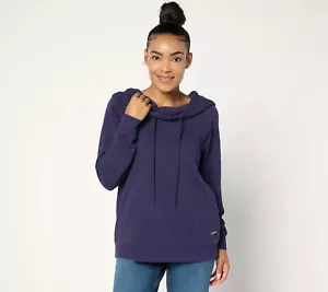 Felpa collo cappuccio Peace Love World Alina French Terry Nightshadow S nuova - Foto 1 di 1