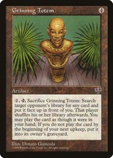 Grinning Totem Mirage HEAVILY PLD Artifact Rare MAGIC GATHERING CARD ABUGames