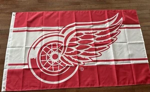 Detroit Red Wings Flag 3X5 Ft. Banner Red Logo Double Sided new - Picture 1 of 1