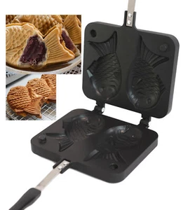 Personal Size Traditional Aluminum Japanese Taiyaki Fish Shaped Hot Dessert W... - Picture 1 of 7