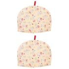 2 Pieces Teakettle Cover Teapot Warmer Cozy Insulation Flowers